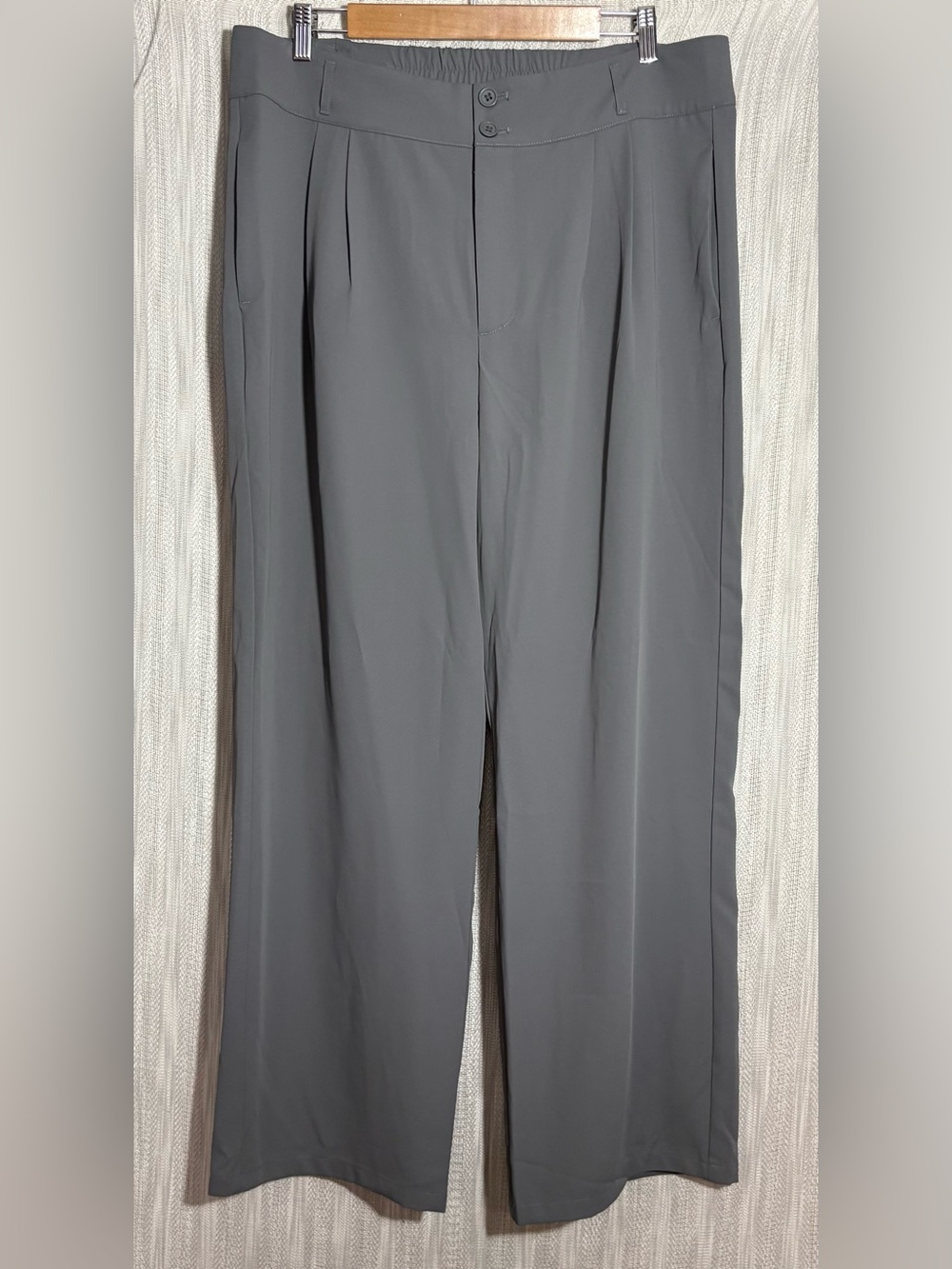 HALARA Gray Wide-Leg Dress Pants